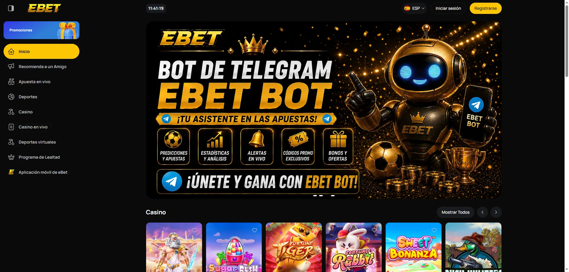 eBet Casino plataforma online completa para jugadores mexicanos 2026